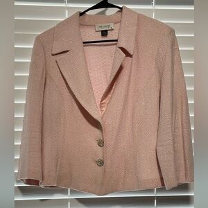 St. John Pink Blazer Classic Tailored Design (14)
